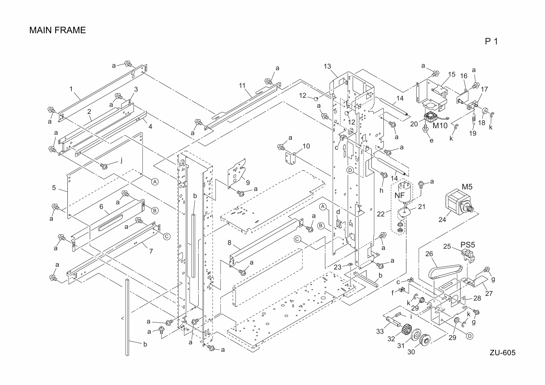 Konica-Minolta Options ZU-605 A0R0 Parts Manual-3